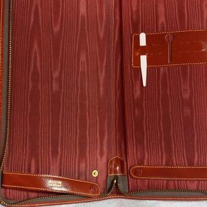 Leather Tie case, Slim design , hold 4 ties, great for travel , vintage